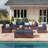 Wicker 8 - Person Modular Patio Conversation Set with Cushions-956335886