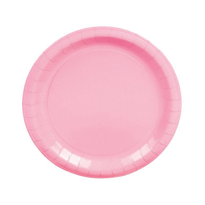 24 Piece Disposable Paper Plastic Paper No Holiday Dinner Plate Disposable Party Supplies for 24 Guests