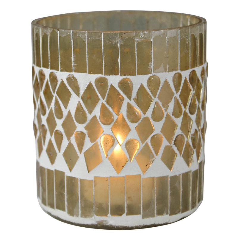 3.75'' H Glass Tabletop Tealight Holder