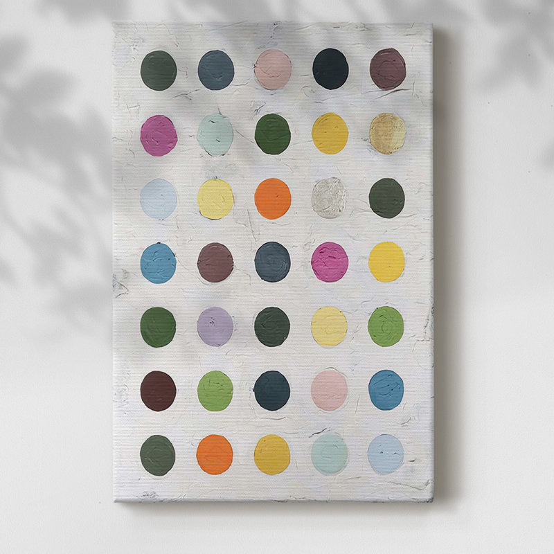 Chroma Dots I sur toile, H 36 po x l 24 po
