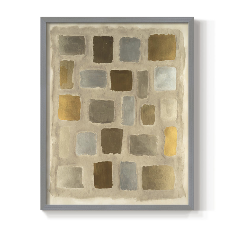 Reproduction encadrée sable - II, Cadre simple gris, H 10 po x l 8 po