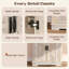 Armoire 71 "avec porte de grange coulissante et 3 tiroirs 71"