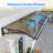 Aluminum Alloy Window Awning Solid Polycarbonate Sheet Canopy for Door Entrance Panel with Large Drainage Grooves Bracket-110862406-110862411