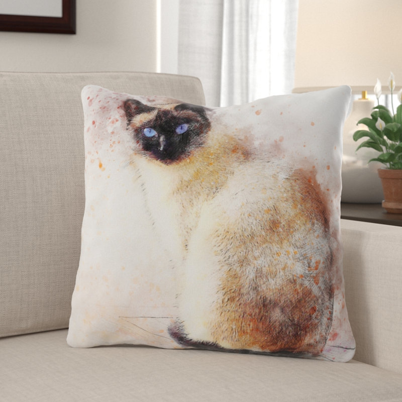 Crivello Squre Pillow Cover & Insert, Microsuede, Indoor