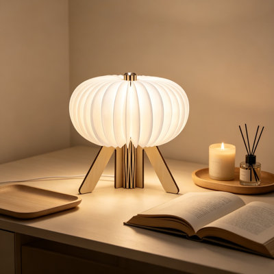Lampe de table citrouille en forme de R avec touche tactile et télécommande, veilleuse rechargeable à intensité variable 3 couleurs, portable pour la décoration intérieure et extérieure