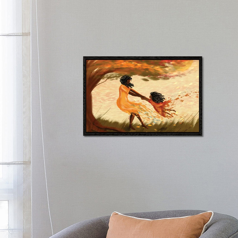 Look Ma by DeeLashee - Print on Canvas, 66.04 cm H x 45.72 cm W, Black Framed