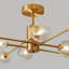 Adwin 8-Light 83cm Industria Sputnik Semi Flush Mount Ceiling Light