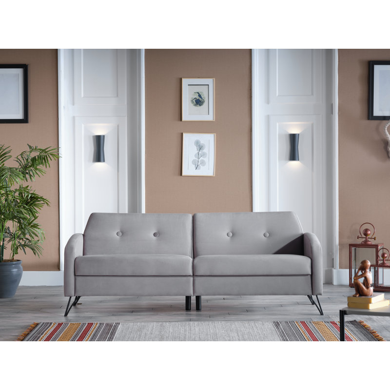 Juniper In A Box Sleeper, Gray Microfiber/Microsuede