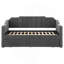 Lit de jour simple tapissier gris anthracite Pressley