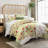Leilani Watercolor Scallop Edged Floral Quilt Yellow/Multi 3Pc Set-99884592