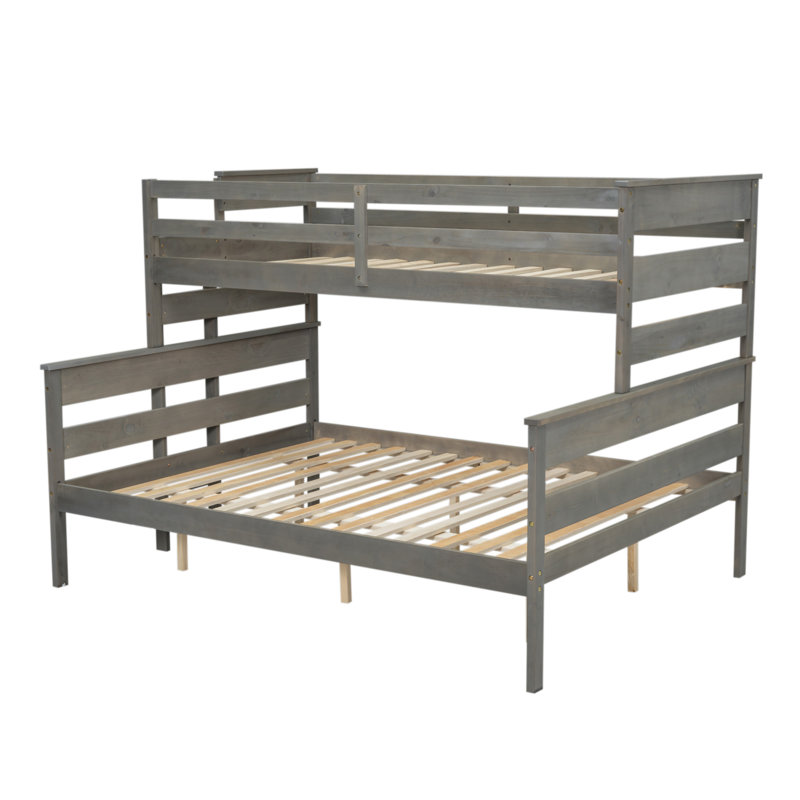Lit superposé en bois avec échelle