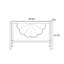 Console brune de style chinois simple