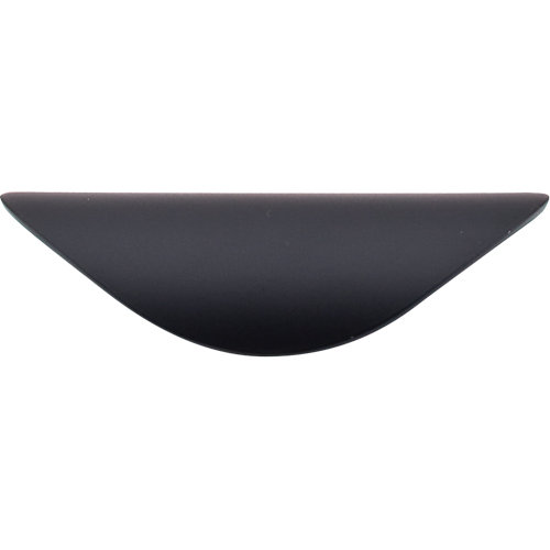 Dakota 2 9/16" Center Cup Pull, Flat Black, 1 1/4"