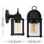 Dewsbury Black Outdoor Wall Lantern-1375013360
