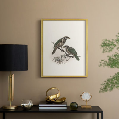«Vintage Animal Print», reproduction encadrée en bois massif