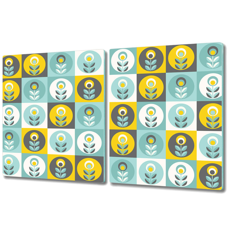 Perryopolis Tempered Glass Chopping Board, 52cm x 40cm