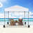12 Ft. W X 12 Ft. D Metal Pop-Up Canopy with One-Push-To-Lock Setup Mechanism-66607936