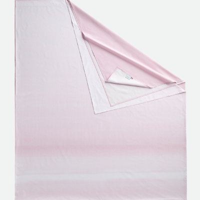 Rose Poudre Percale Ombre Flat Sheet