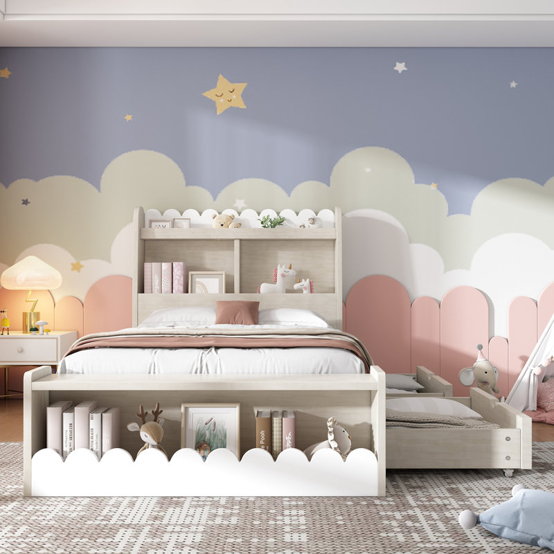 Auvianna Bed with 2 Drawers and Bench, 90cm W x 200cm L