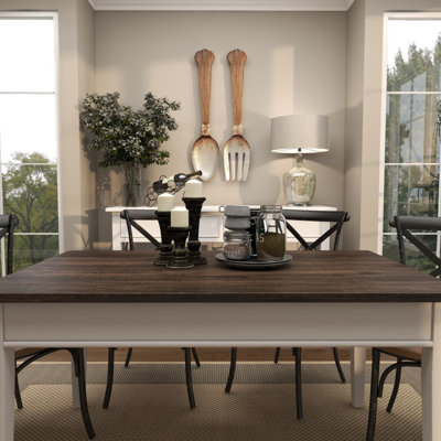 Ensemble de 2 décorations murales cuillère et fourchette en métal brun, l 8 po x H 38 po