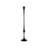 Tall Decorative Hand-Forged Metal Taper Holder, Black