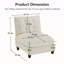 73  Armless Sofa Chenille- Beige