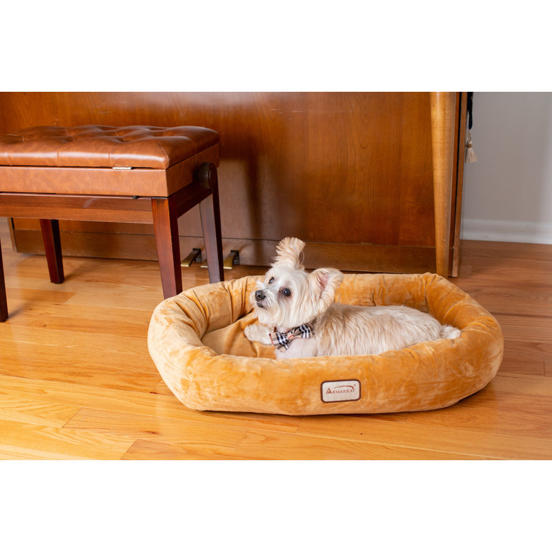 Polyester Pet Bed, Small (29" W x 21" D x 5" H), Brown