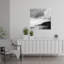 «Riis - Lake in Fog», art mural côtier abstrait-478676215