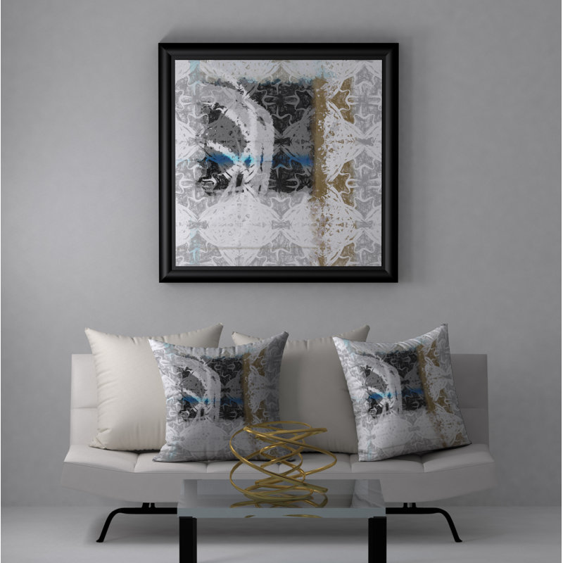 Housse de coussin carrée transparente et scintillante, 18" x 18"