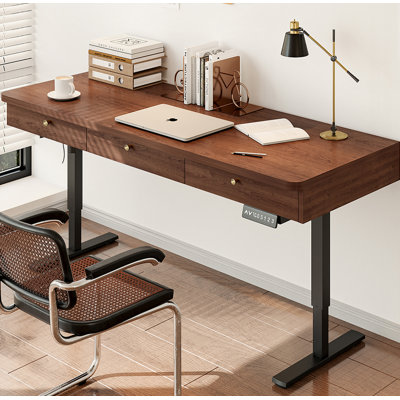 Electric Adjustable Standing Desk with Drawers