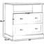Ensemble de 2 tables de chevet avec 2 tiroirs et tablette ouverte Clyde Modern Farmhouse