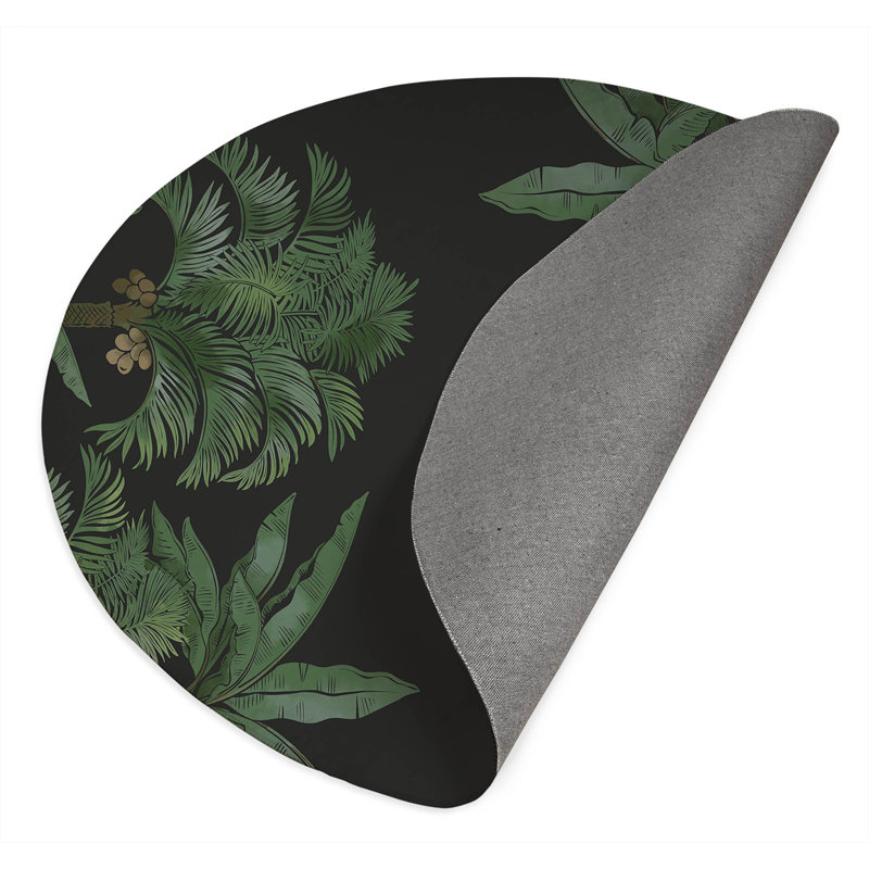 In the Jungle Outdoor Area Rug, Round 5'