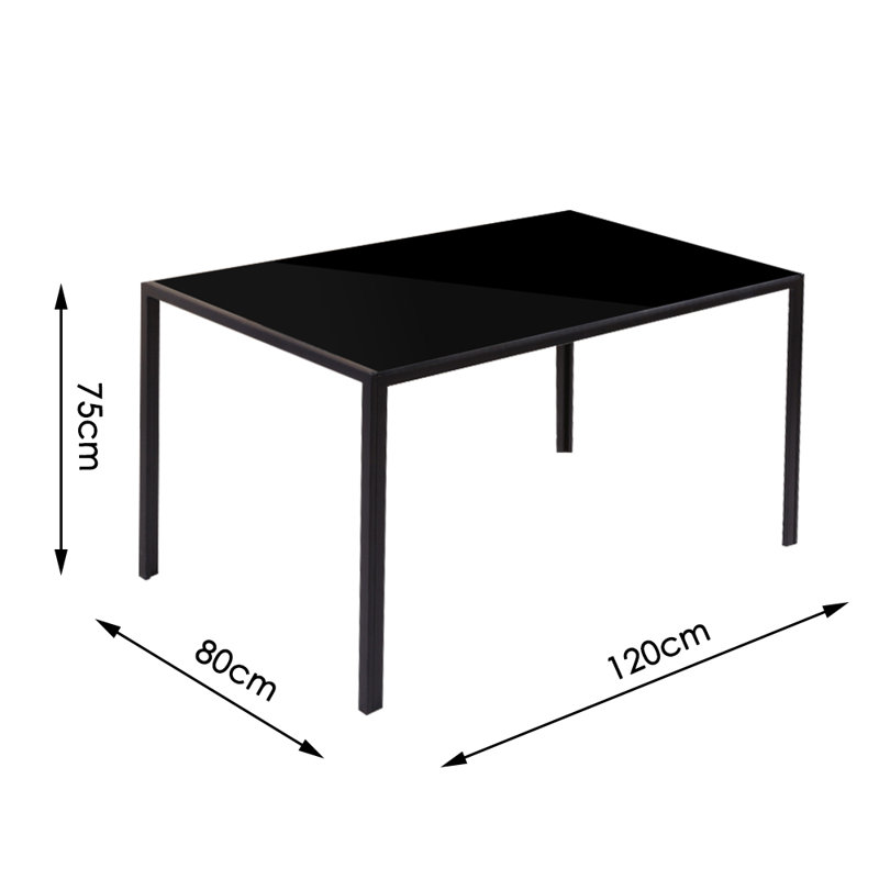 Etzel Glass Top Dining Table