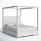 Upholstered Canopy Bed