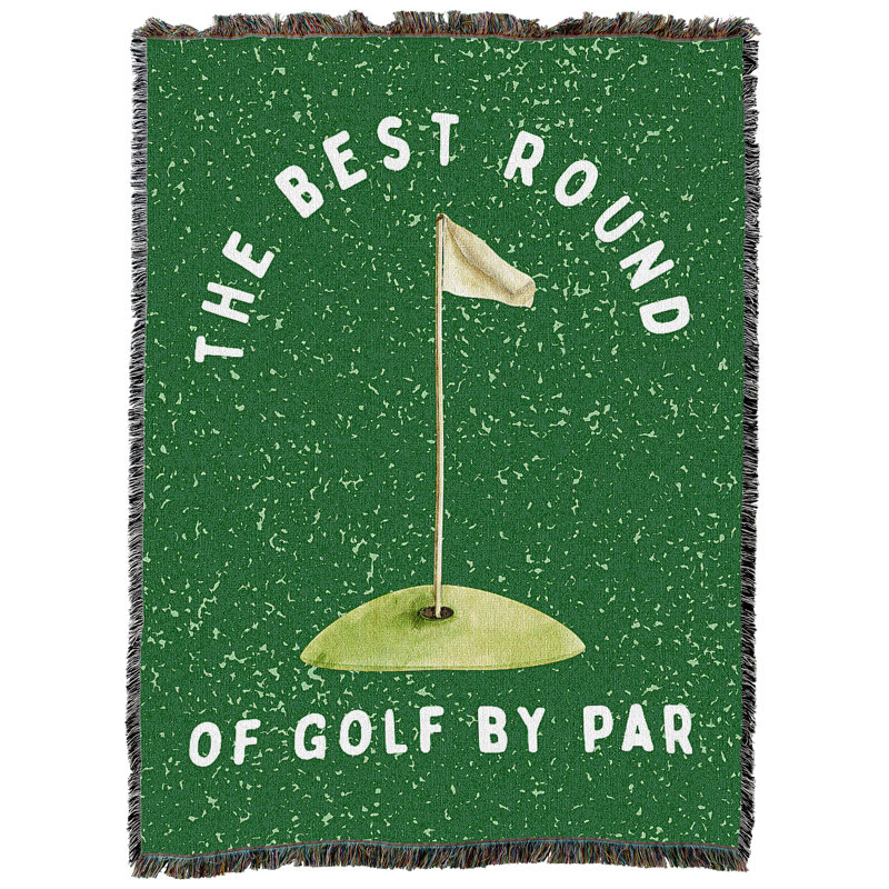 Jeté en coton Pure Country Weavers Best Round By Par XL, L 72 po x l 54 po
