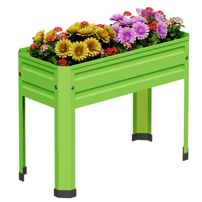 Assiyah Metal Elevated Planter