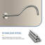 Pomme de douche de remplacement à fixation murale 17 pouces avec bras de douche à extension-103515714