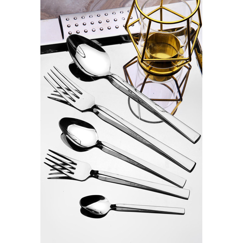 East Urban Home Stainless Steel Flatware Set - Service for 12