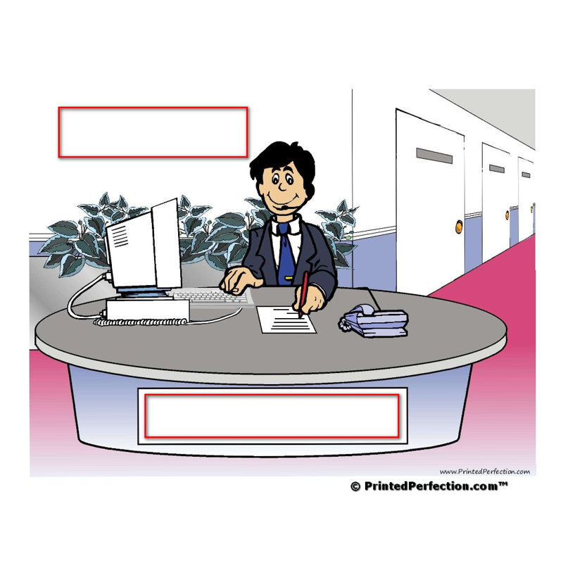Personalized Admin Assistant, Receptionist - Male Key Chain