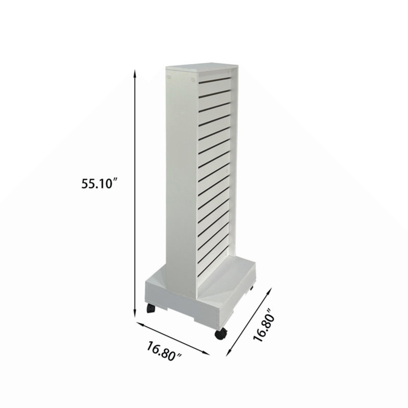Glancy Double-Sided Slatwall Display Cabinet
