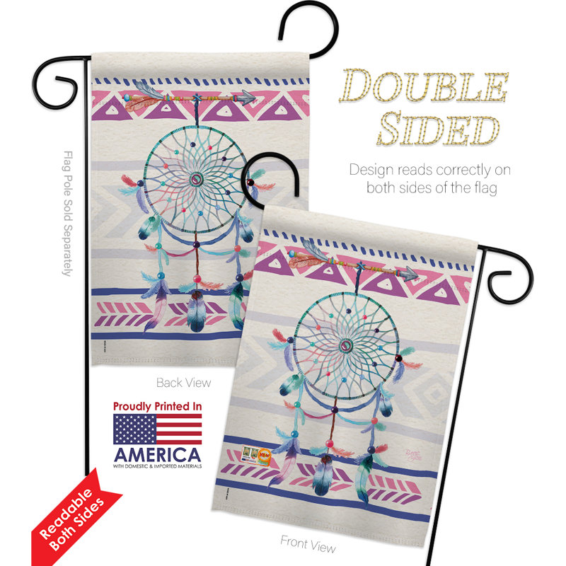 Dreamcatcher polyester 2 faces 18,5 x 13 po Ensemble de drapeaux