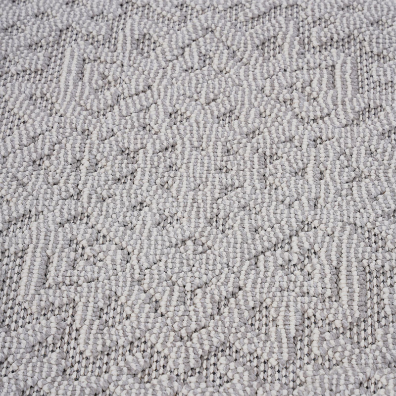 Collection  White/Ivory /Medallion Indoor/Outdoor Area Rug, Runner 2'2" x 8'