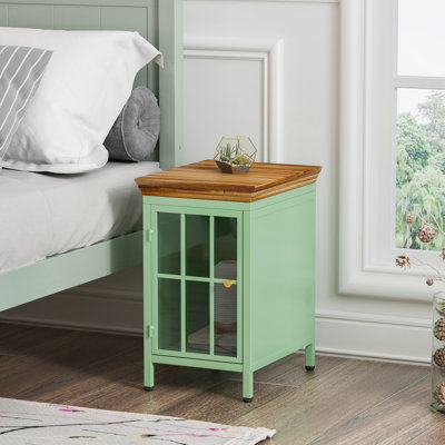 Table de chevet avec armoire de rangement