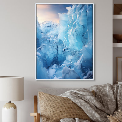 Art mural sur toile Glacier Glacial Glow