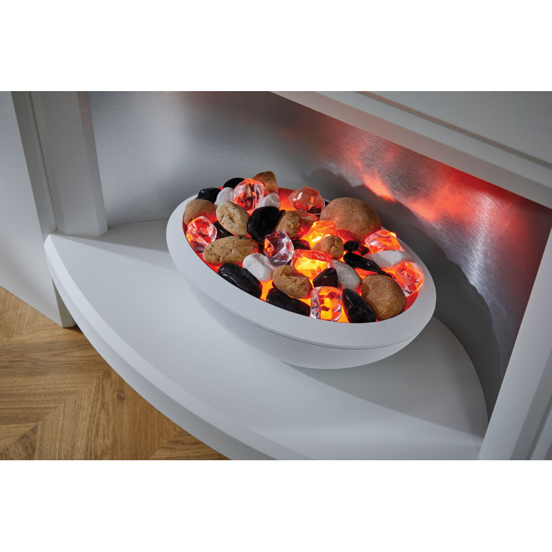 Stockeld Suncrest 111cm W White Fireplace