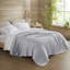 Couverture pour lit double / grand en rayonne de coton bambou gris-111619981-111619979