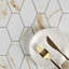 Carreau de mosaïque allongé en porcelaine hexagonale 2,36 po x 3,74 po Perfection-118771495