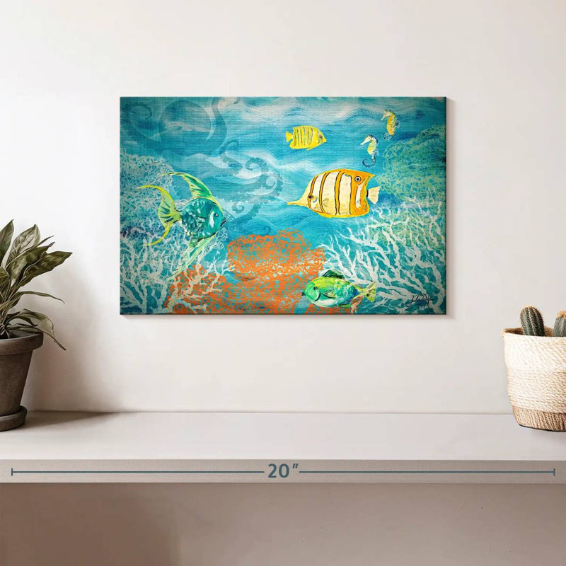 Brampt poisson sous la mer, H 8 po x l 12 po