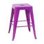 Tabouret à hauteur de comptoir de 30 pouces, ensemble de 2 tabourets de bar en métal sans dossier, non empilable, amovible et facile à assembler, conception peu encombrante pour îlot de cuisine / bar / café / salle à manger-591688196-591688197-591688221