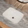 Los Flexi Semi Recessed Vessel Sink, Rectangular Ceramic Drop In Bathroom Sink with Pop-up Drain